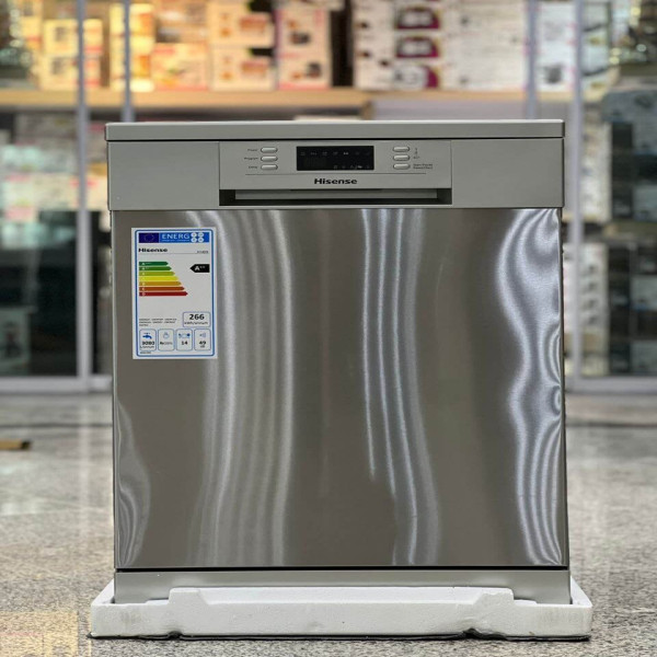 دسکتاپ ماشین ظرفشویی هایسنس مدل H14DS ظرفیت ۱۴ نفره مبله