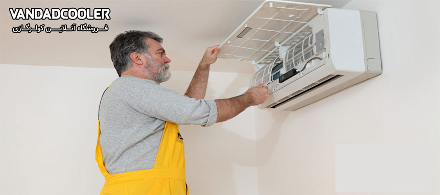 نشتی لوله های گاز در کولر گازی برای بوی بد